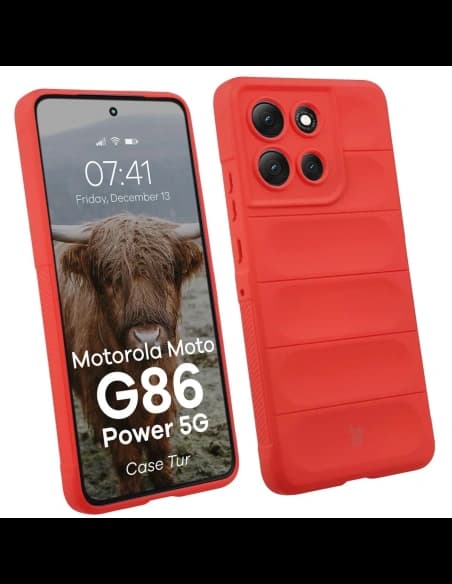 Bizon tok Tur Motorola Moto G86 Power 5G piros