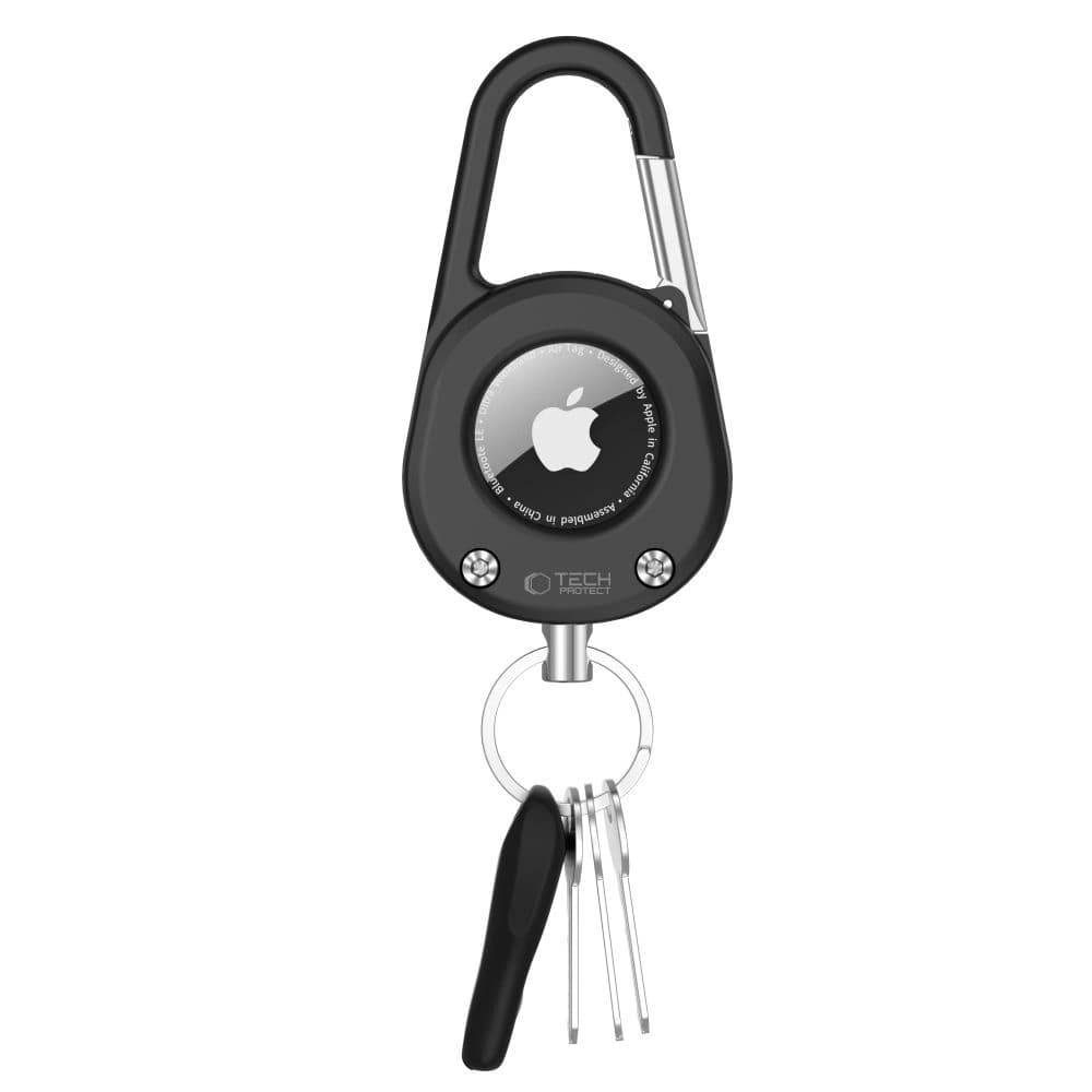 Tech-Protect Slidelock Carabiner Keychain Apple AirTag 1 / 2 Black - 2