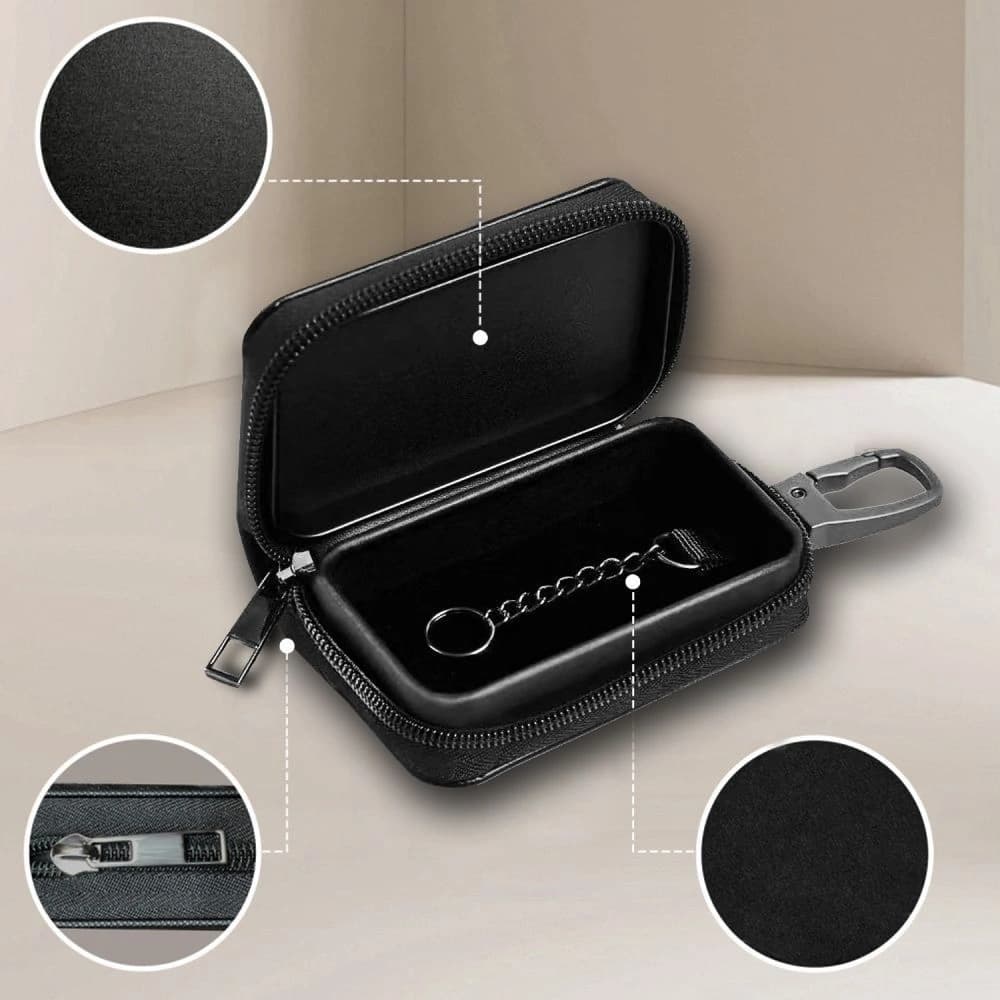 Tech-Protect KLR300 Pouch Keyless RFID Signal Blocker Case Negru/negru - 3