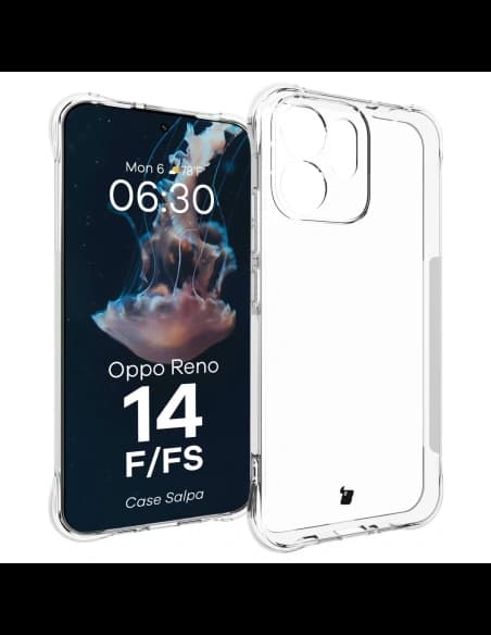 Carcasa Bizon Salpa Oppo Reno 14 F / 14 FS transparentă
