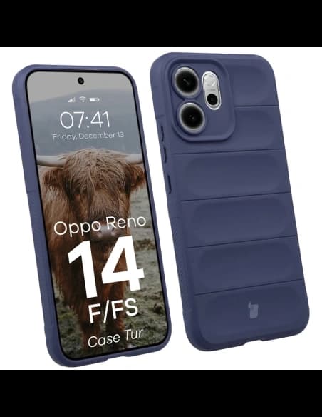 Husa Bizon Tur Oppo Reno 14 F / 14 FS albastru marin