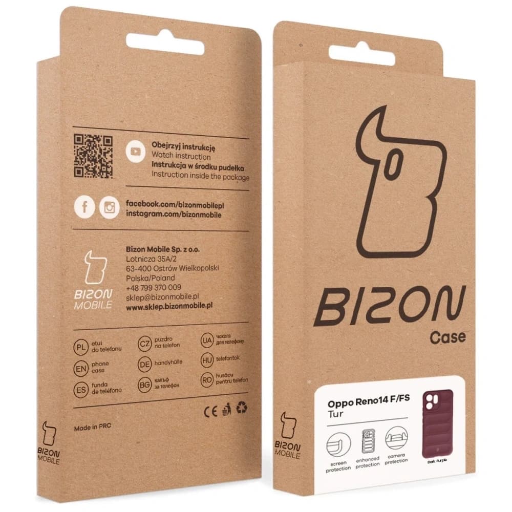 Bizon Case Tur Oppo Reno 14 F / 14 FS bordeaux - 9
