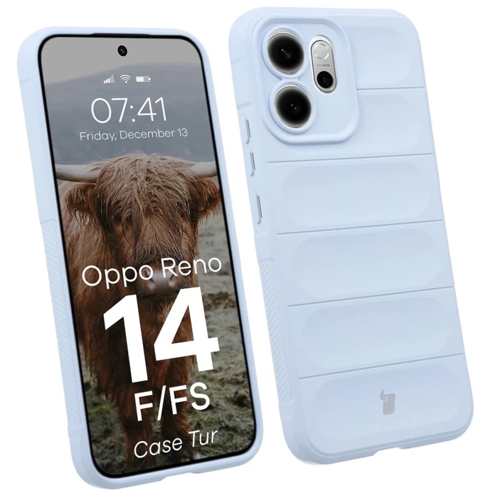 Husa Bizon Tur Oppo Reno 14 F / 14 FS albastru deschis - 1
