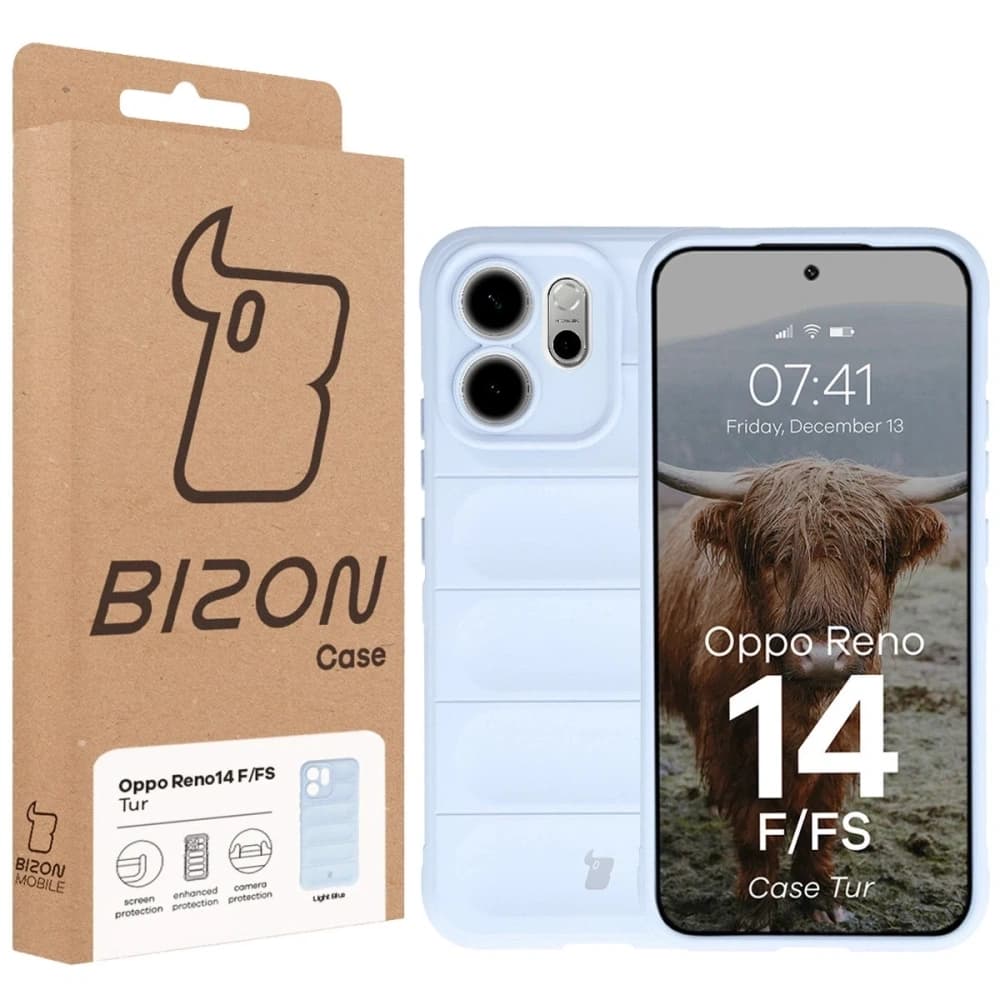Husa Bizon Tur Oppo Reno 14 F / 14 FS albastru deschis - 8
