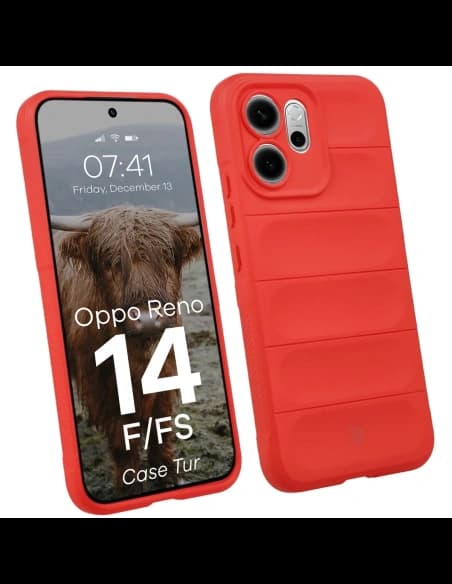 Caz Bizon Tur Oppo Reno 14 F / 14 FS roșu