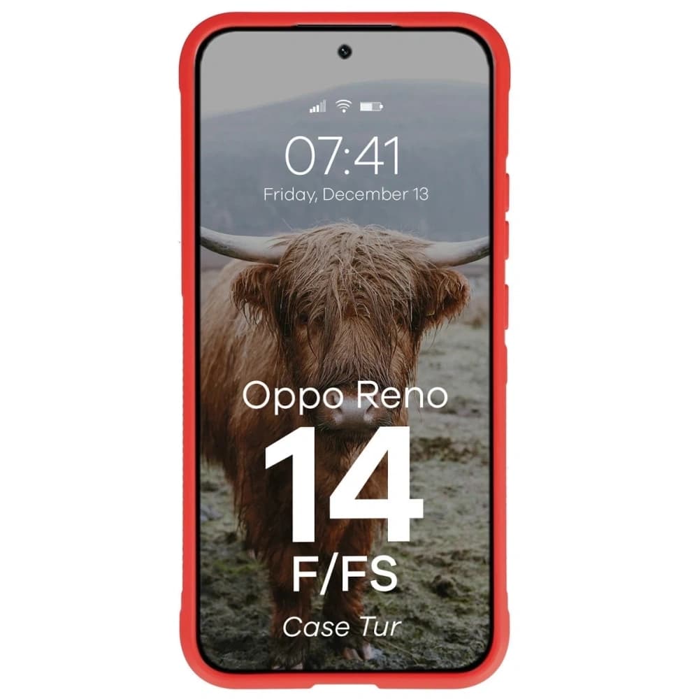 Caz Bizon Tur Oppo Reno 14 F / 14 FS roșu - 5