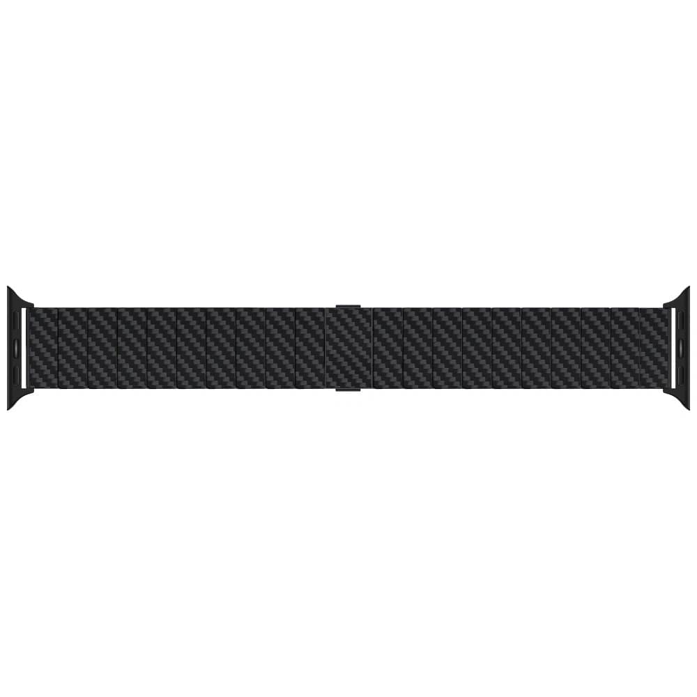 PITAKA Carbonfaser Modern Apple Watch 1/2/3/4/5/6/7/8/9/10/11/SE/SE 3/Ultra/Ultra 2/Ultra 3 schwarz grau - 9