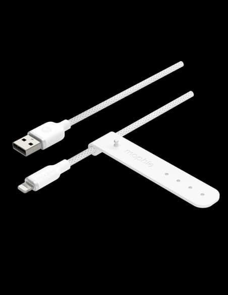 Cablu Mophie Charge Stream USB-A / Lightning 2m (alb)