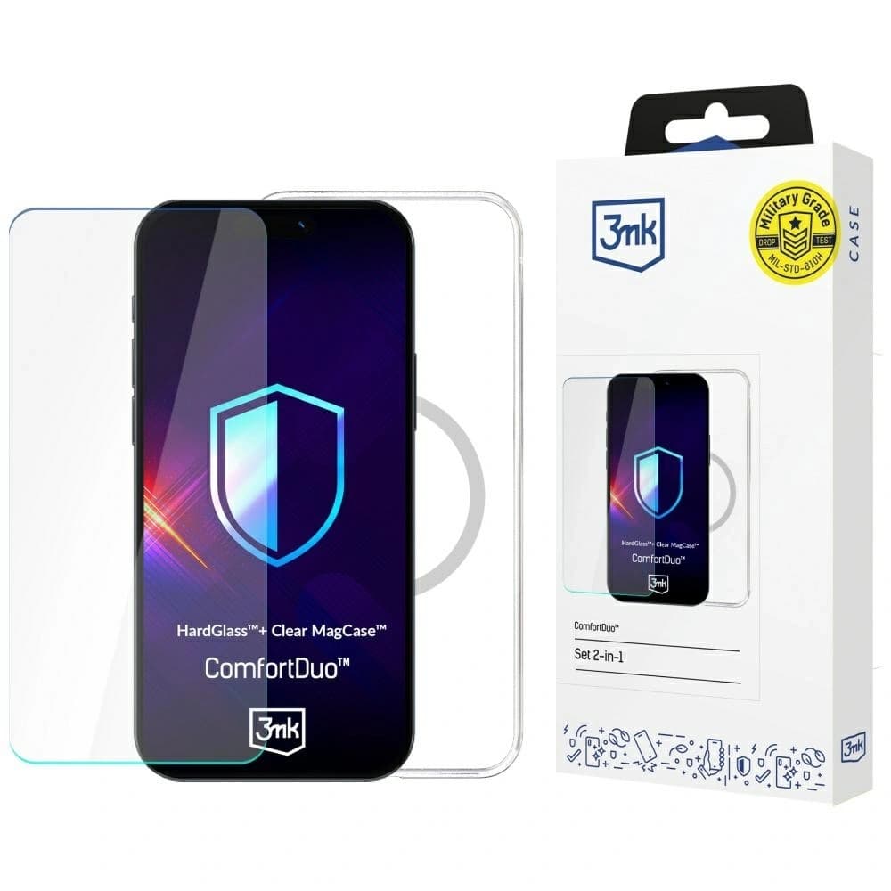 Set 3MK ComfortDuo Clear MagCase pentru Samsung Galaxy S25 Ultra - 1