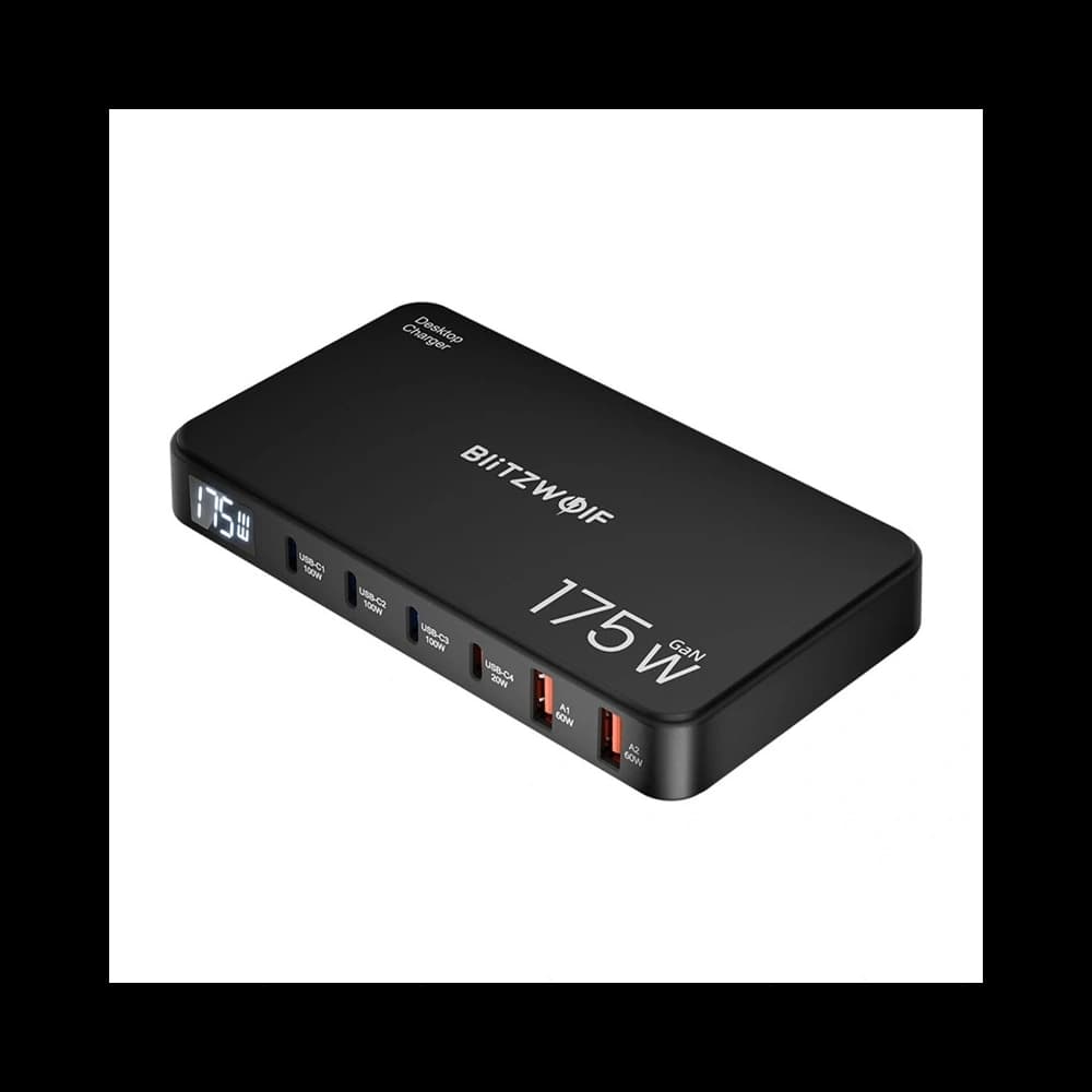 Blitzwolf BW-S30 6-v-1 Nabíjecí stanice 4xUSB-C, 2xUSB-A 175W - 1