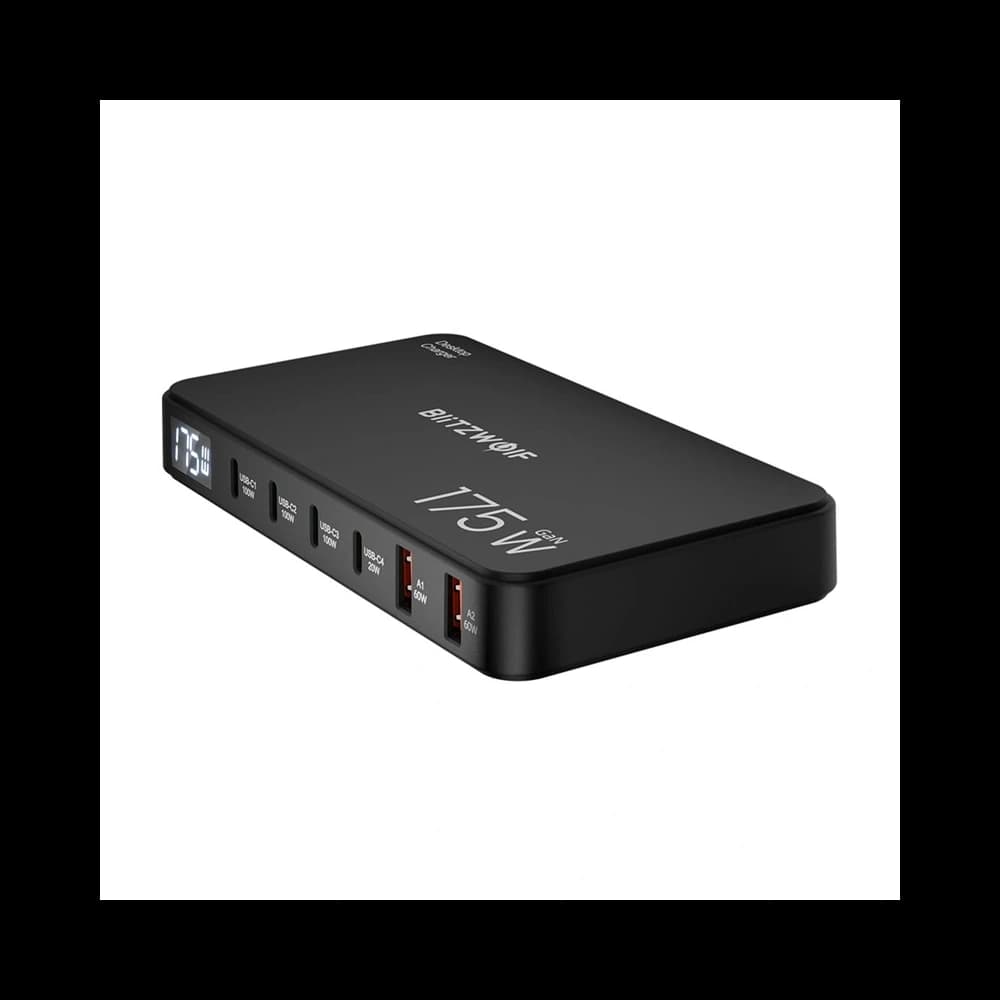 Blitzwolf BW-S30 6-v-1 Nabíjecí stanice 4xUSB-C, 2xUSB-A 175W - 3