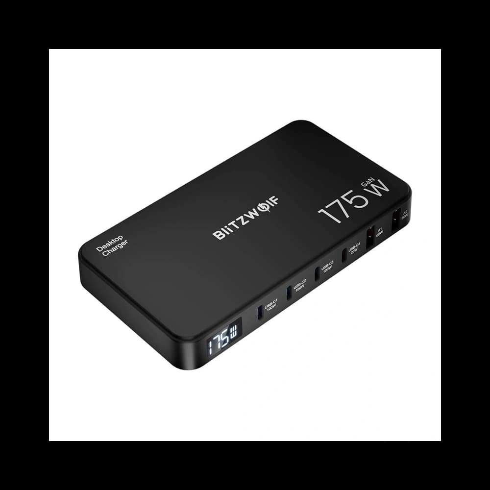 Blitzwolf BW-S30 6-v-1 Nabíjecí stanice 4xUSB-C, 2xUSB-A 175W - 6