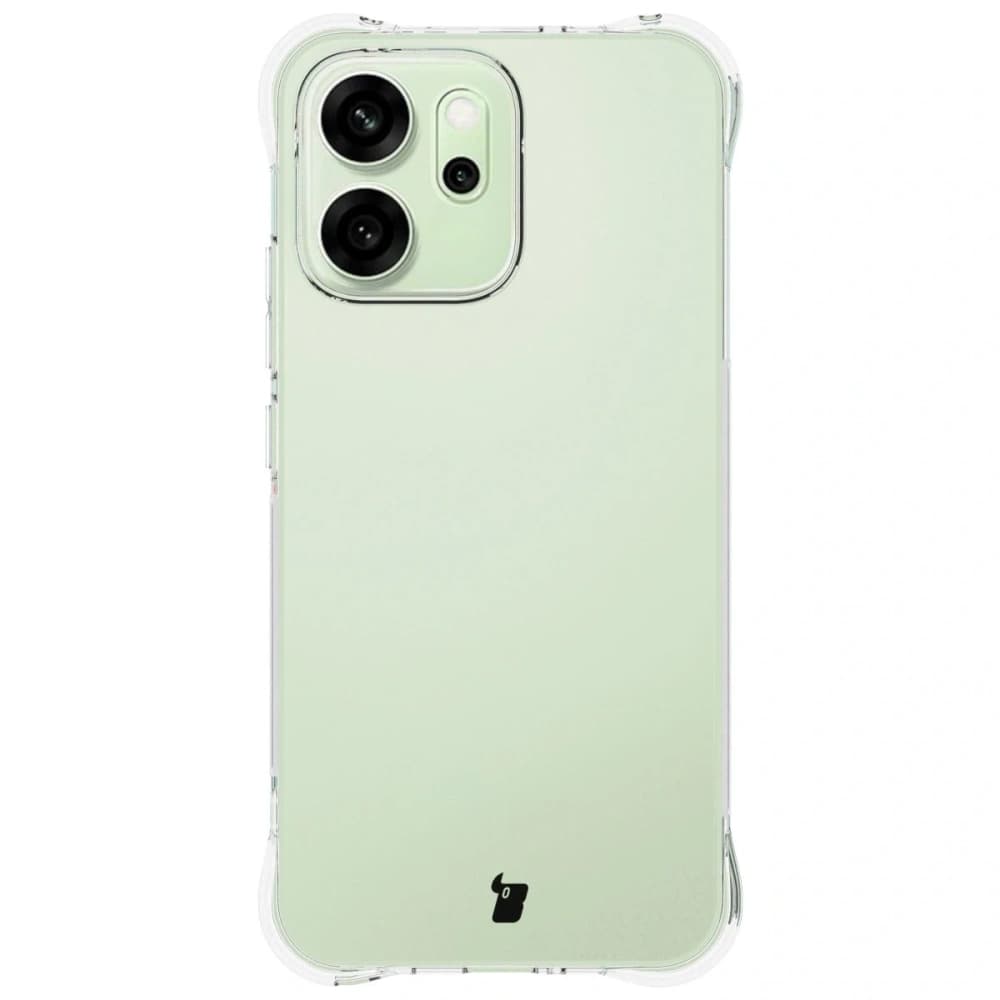 Carcasa Bizon Case Clear Pack + 2x folie de protecție pentru ecran Oppo Reno 14 F / FS - 2