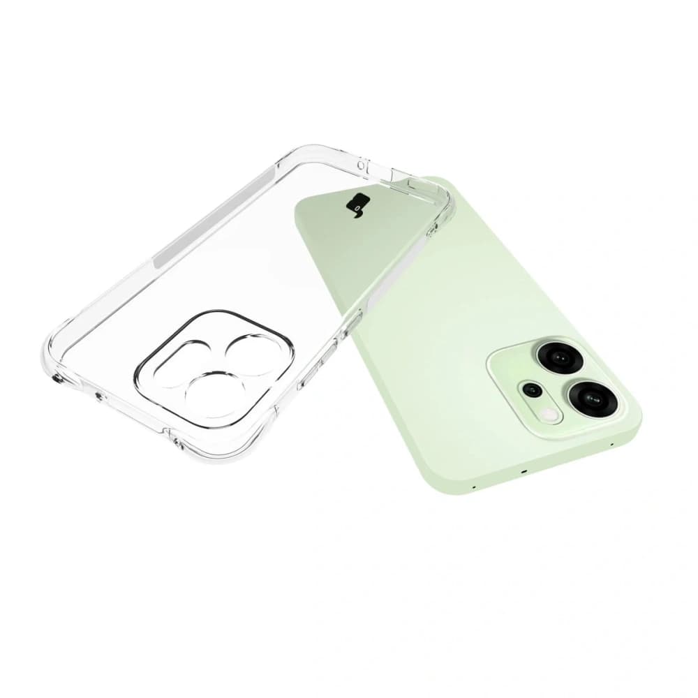 Carcasa Bizon Case Clear Pack + 2x folie de protecție pentru ecran Oppo Reno 14 F / FS - 5