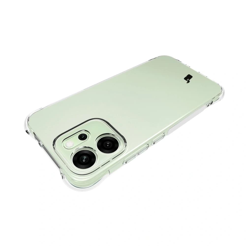 Carcasa Bizon Case Clear Pack + 2x folie de protecție pentru ecran Oppo Reno 14 F / FS - 6