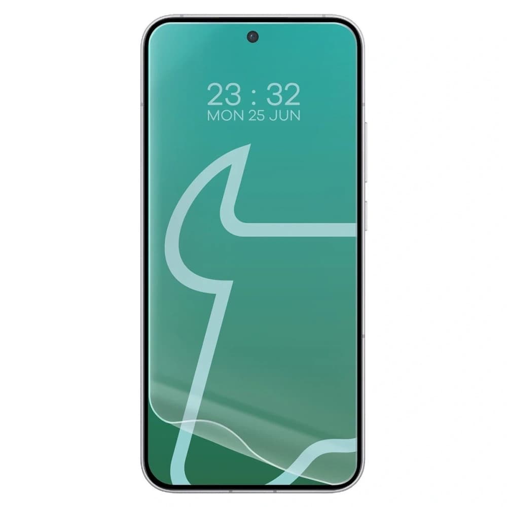 Carcasa Bizon Case Clear Pack + 2x folie de protecție pentru ecran Oppo Reno 14 F / FS - 8
