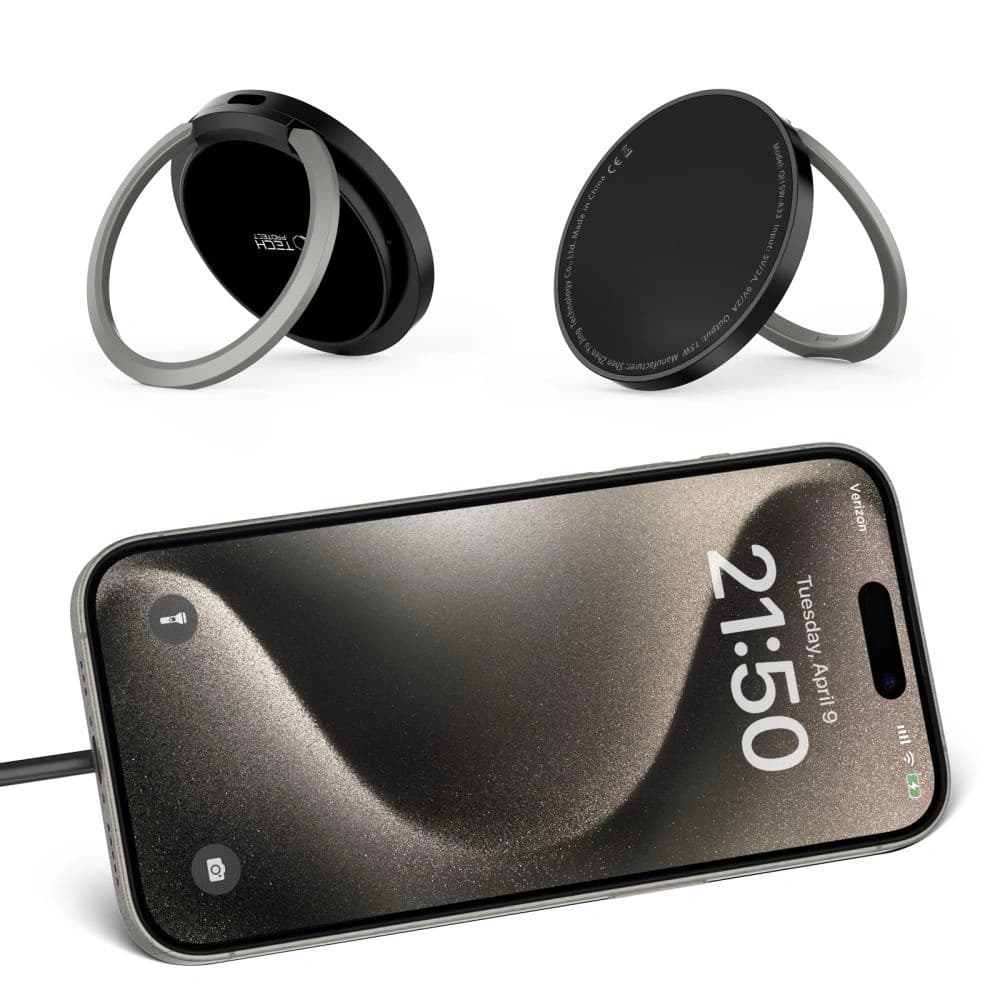 [CR] Încărcător wireless Tech-Protect QI15W-A33 Magnetic MagSafe Încărcător fără fir Negru - 5