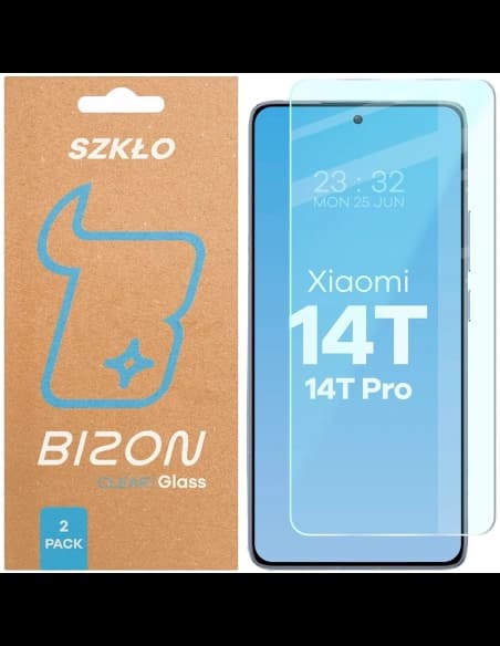Bizon Glass Clear Duo Xiaomi 14T / 14T Pro [2 PACHET]