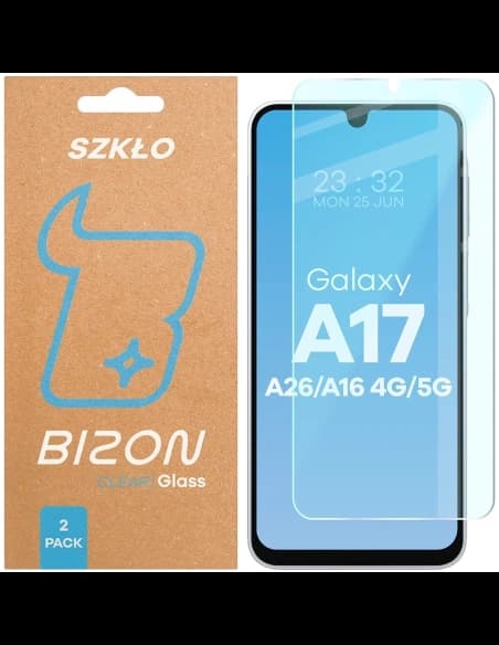 Bizon Glass Clear Duo Galaxy A16 4G / 5G / A17 5G / A26 5G [2 PACK]