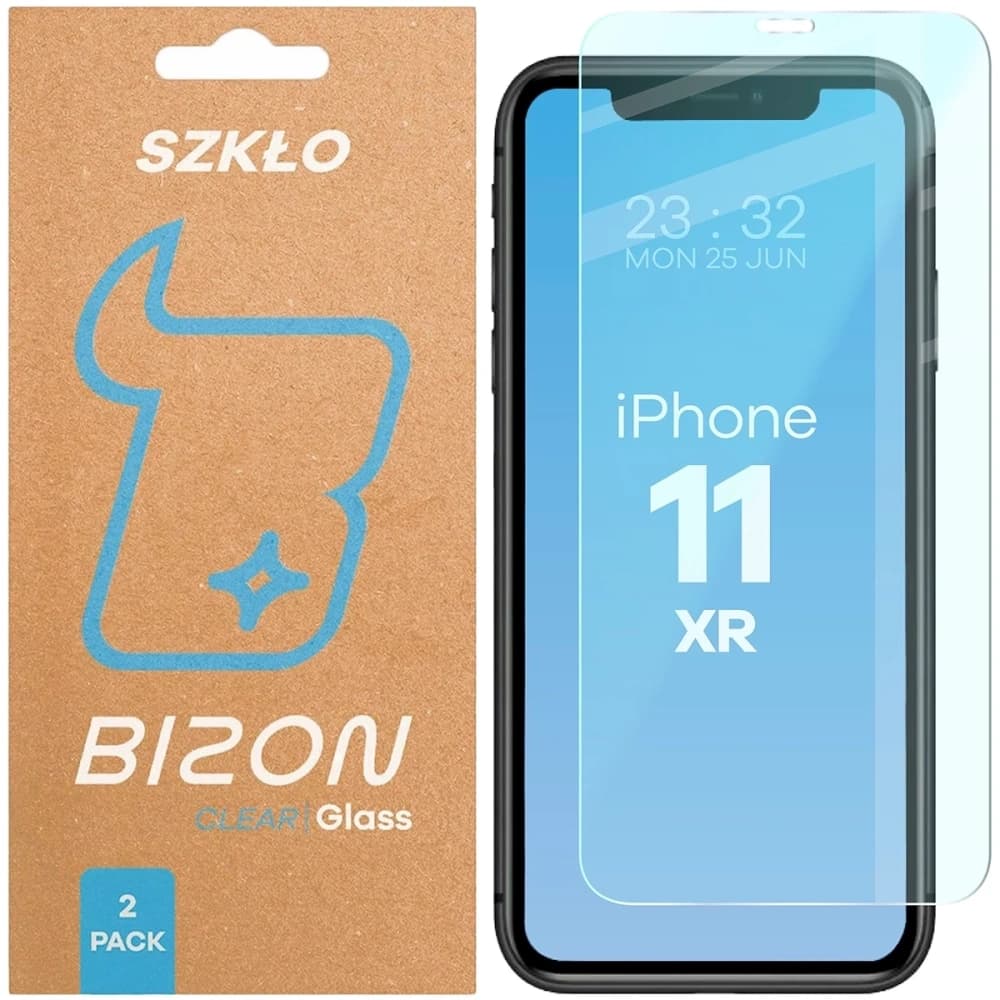 Bizon Glass Clear Duo iPhone 11 / XR [2 PACK] - 1
