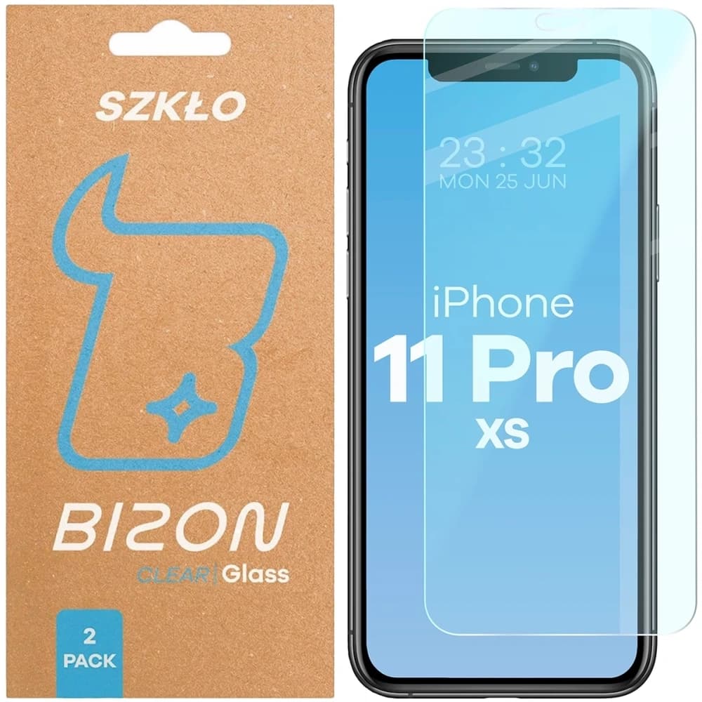 Bizon Glass Clear Duo iPhone 11 Pro / XS [2 PACHET] - 1