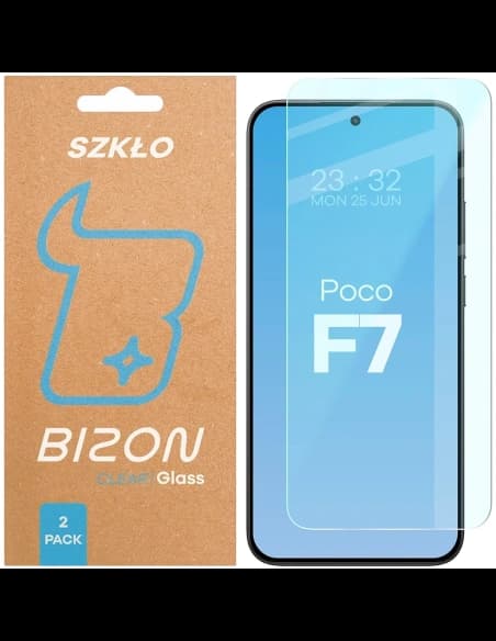 Bizon Glass Clear Duo Xiaomi POCO F7 [2 CSOMAG]