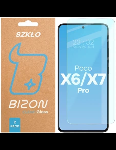 Bizon Glass Clear Duo Xiaomi POCO X6 Pro / X7 Pro [2 PACHET]