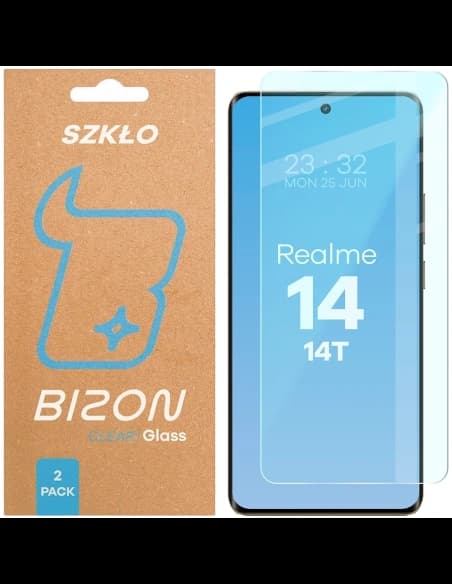 Bizon Glass Clear Duo Realme 14 5G / 14T 5G [2 PACHET]