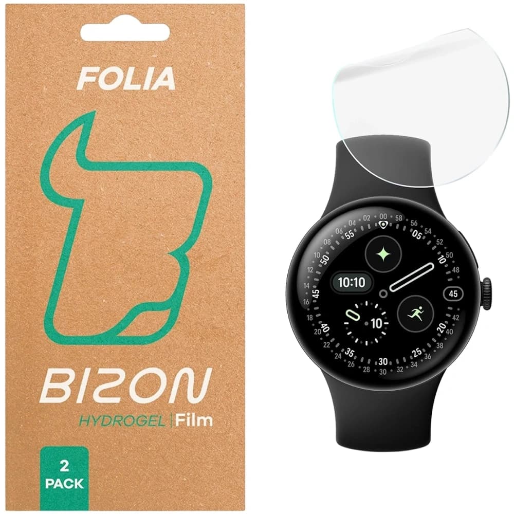 Bizon Glass Watch Hydrogel Duo Google Pixel Watch 4 41mm [2 PACK] - 1