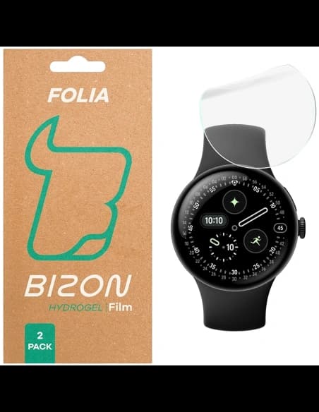 Folia hydrożelowa na ekran Bizon Glass Watch Hydrogel Duo do Google Pixel Watch 4 45mm [2 PACK]