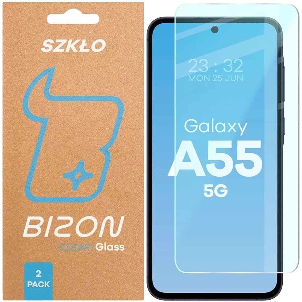 Bizon Glass Clear Duo Samsung Galaxy A55 5G [2 CSOMAG] - 1