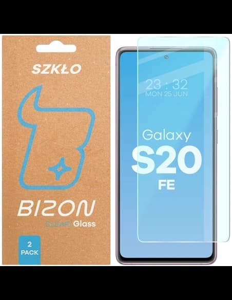 Bizon Glass Clear Duo Samsung Galaxy S20 FE [2 PACK]