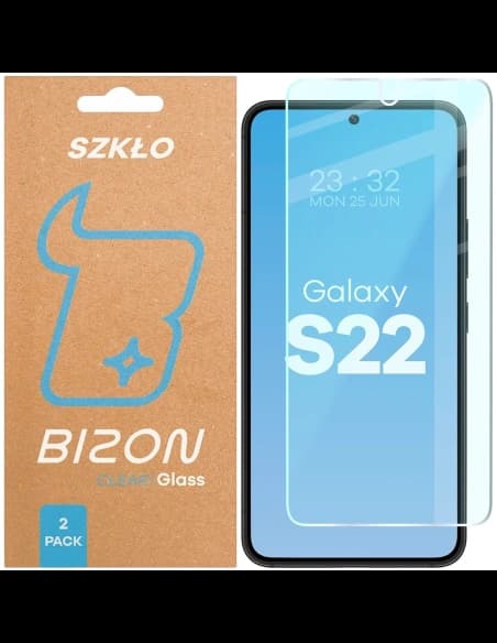 Bizon Glass Clear Duo Samsung Galaxy S22 [2 CSOMAG]