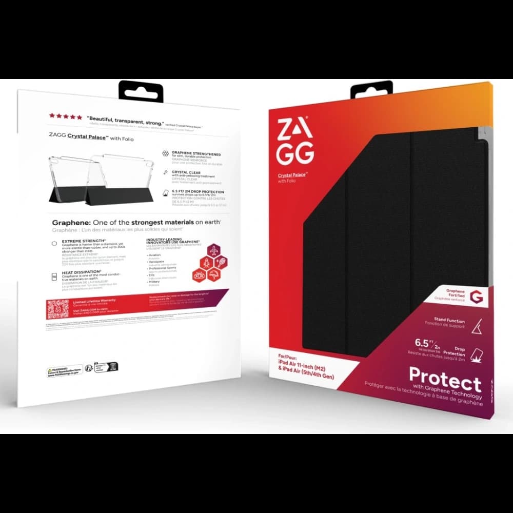 ZAGG Crystal Palace Folio Apple iPad Air 11" 2024/2025 / iPad Air 10.9" 2022/2020 (čirý) - 3