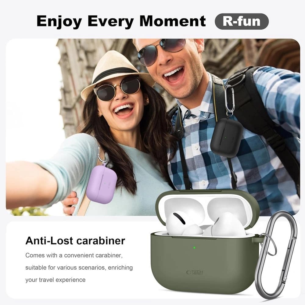 Tech-Protect Silicone Hook Apple AirPods Pro 3 Lavender - 7