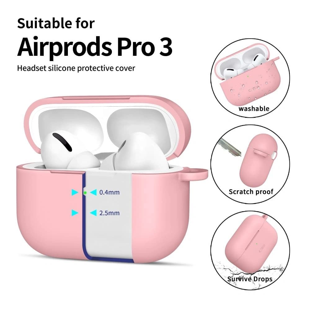 Tech-Protect Silicone Hook Apple AirPods Pro 3 Dusty Pink - 4
