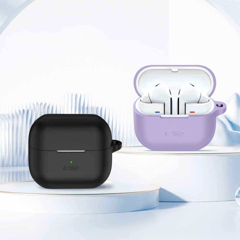 Tech-Protect Cârlig din Silicon pentru Samsung Galaxy Buds 3 / 3 FE / 3 Pro Lavandă - 3