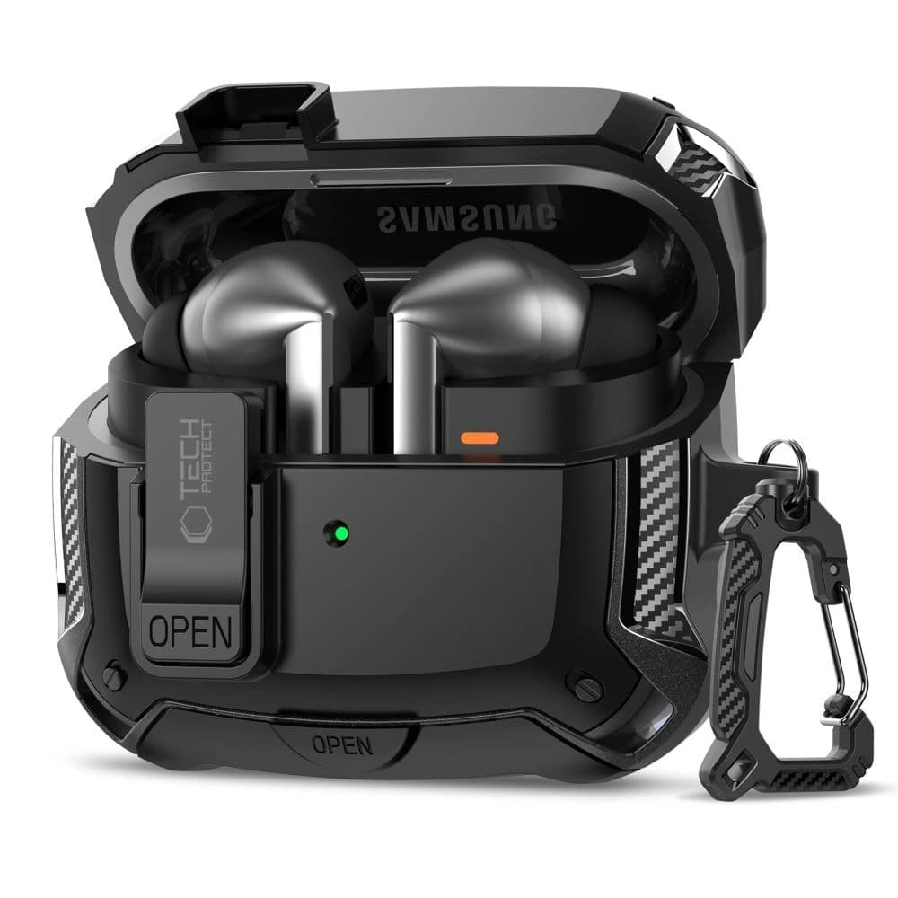 Tech-Protect Carbonox Magsafe Samsung Galaxy Buds 3 / 3 FE / 3 Pro Černá - 1