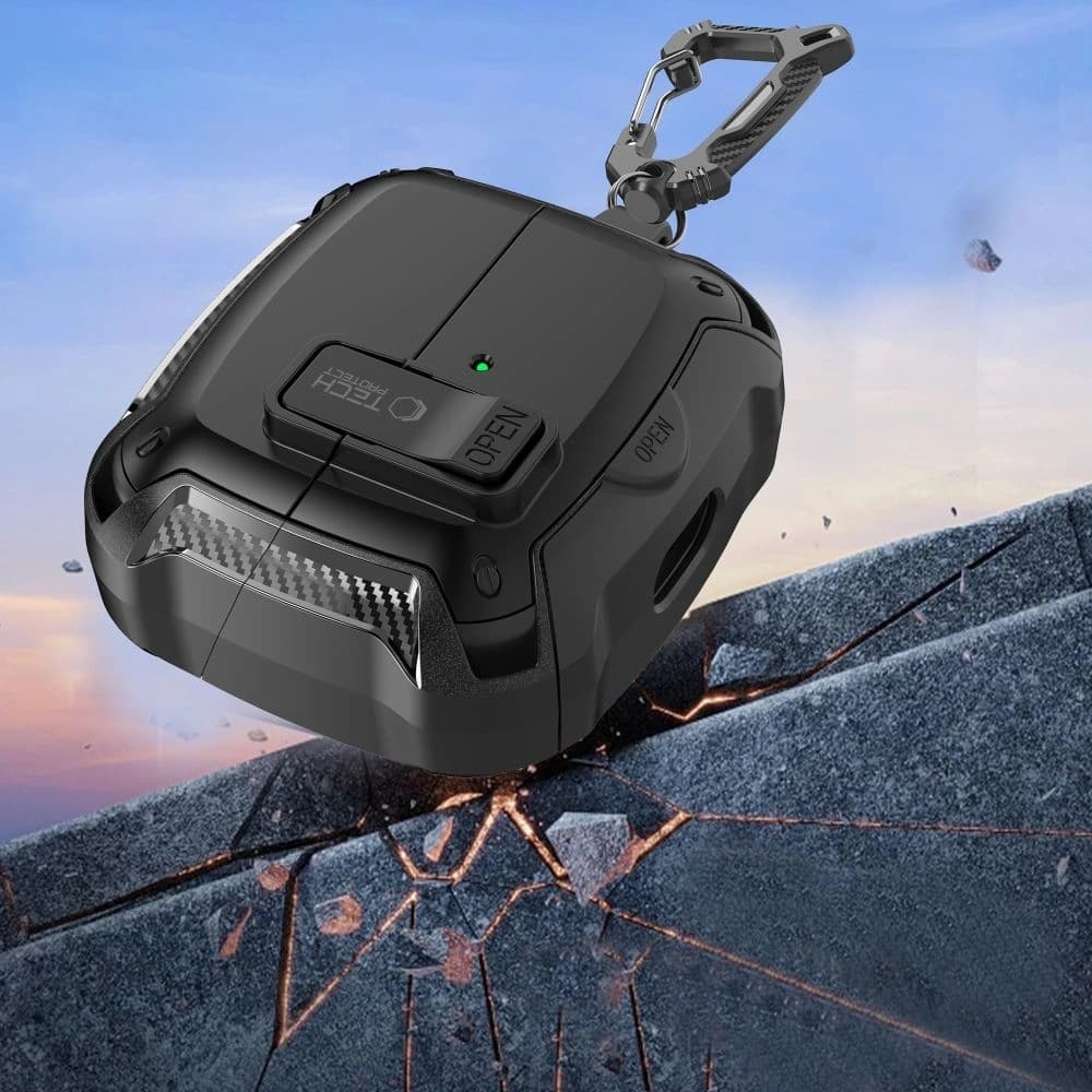 Tech-Protect Carbonox Magsafe Samsung Galaxy Buds 3 / 3 FE / 3 Pro Černá - 7