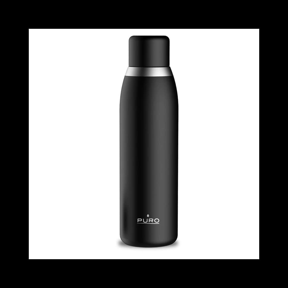 PURO Smart Bottle 500ml INOX termosz fekete intelligens LED kupakkal - 3