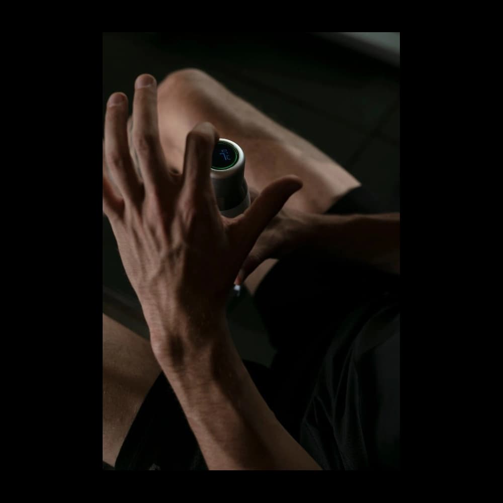 Sticlă termică PURO Smart Bottle 500ml INOX cu capac inteligent LED (Alb) - 5