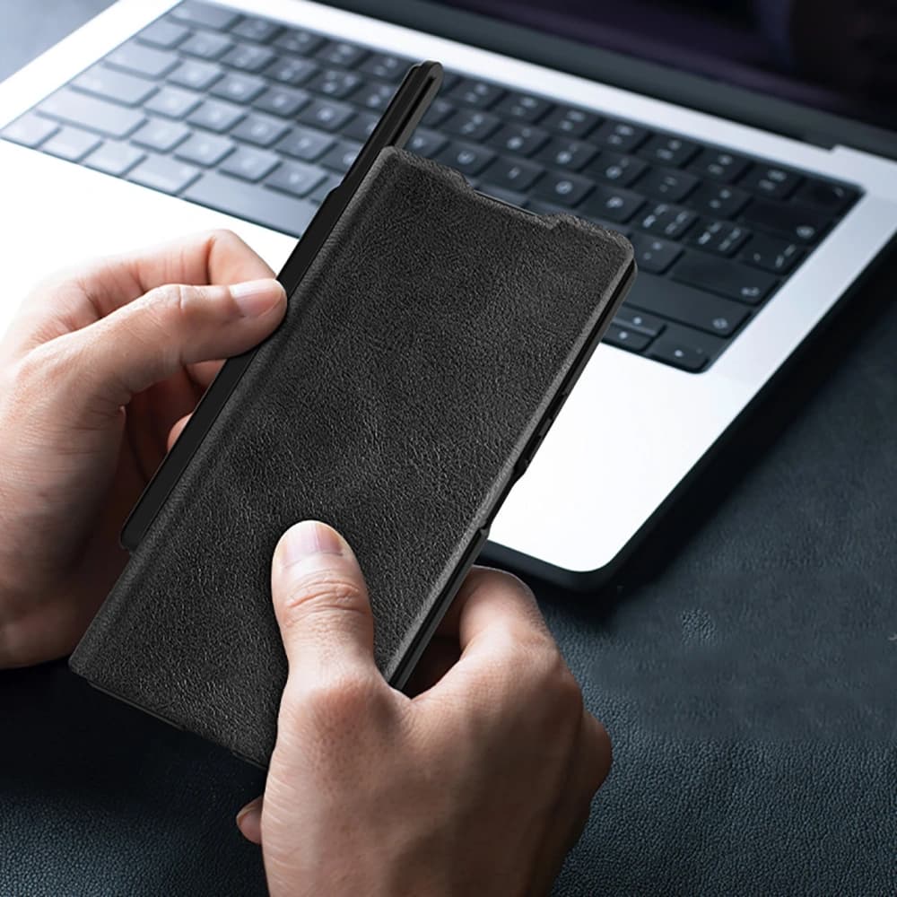 Nillkin Qin Pro für Samsung Galaxy Z Fold 7 mit Fach für den S Pen schwarz - 8