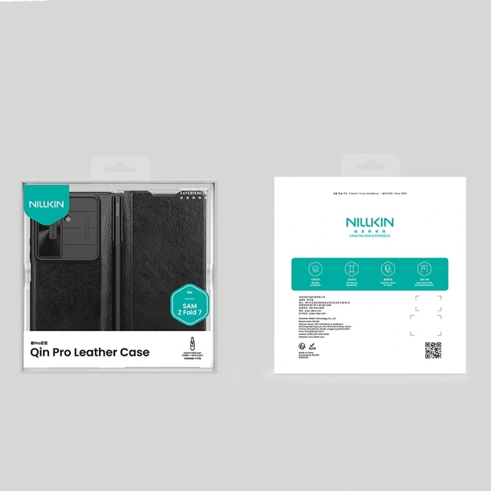 Nillkin Qin Pro für Samsung Galaxy Z Fold 7 mit Fach für den S Pen schwarz - 18