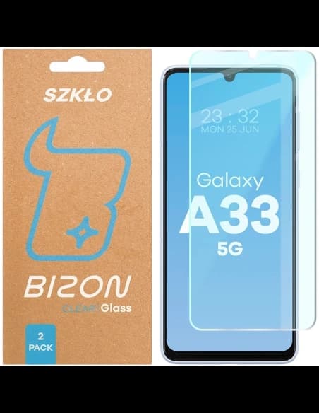 Bizon Glas Klar Duo Samsung Galaxy A33 5G / M35 5G [2 PACK]