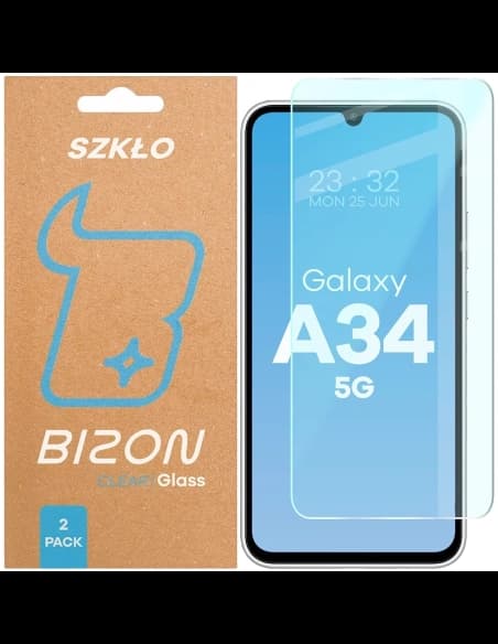 Bizon Glas Klar Duo Samsung Galaxy A34 5G [2 PACK]