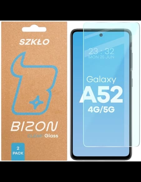Bizon Glass Clear Duo Samsung Galaxy A52 [2 PACK]