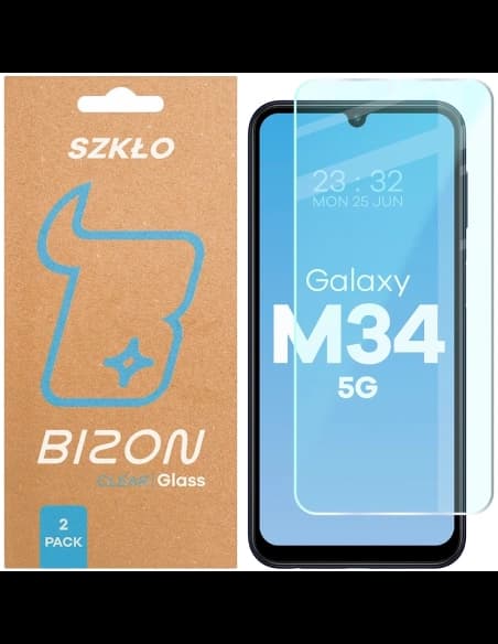 Bizon Glass Clear Duo Samsung Galaxy M34 5G [2 PACHET]