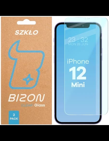 Bizon Glass Clear Duo Apple iPhone 12 Mini [2 PACHET]