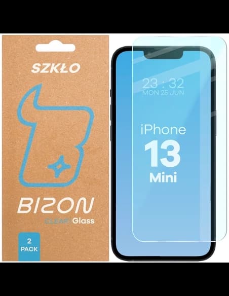 Bizon Glass Clear Duo Apple iPhone 13 Mini [2 PACK]
