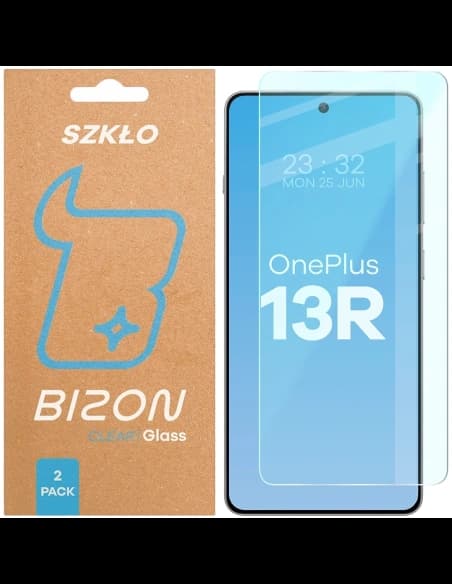 Bizon Glass Clear Duo OnePlus 13R [2 PACK]